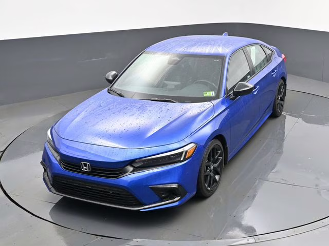2024 Blue Honda Civic Sport FWD Sedan