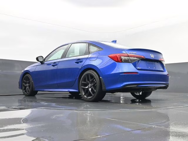 2024 Blue Honda Civic Sport FWD Sedan