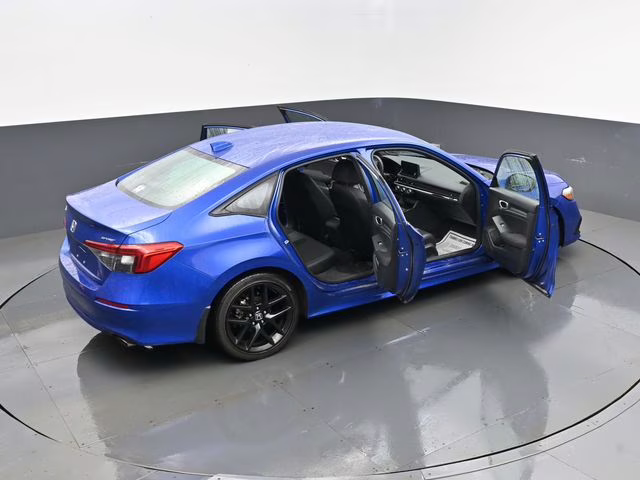 2024 Blue Honda Civic Sport FWD Sedan