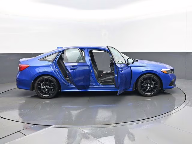 2024 Blue Honda Civic Sport FWD Sedan