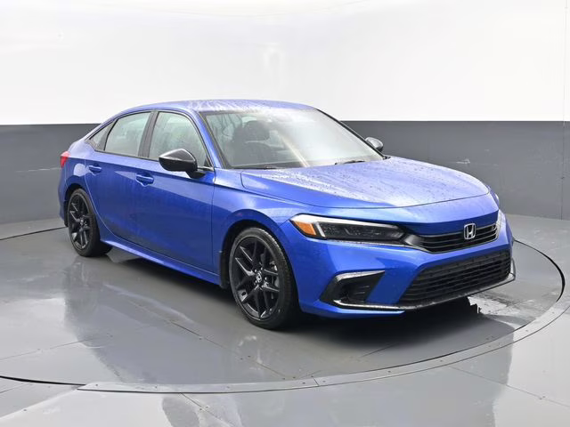 2024 Blue Honda Civic Sport FWD Sedan