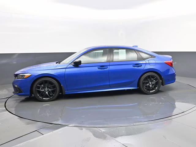 2024 Blue Honda Civic Sport FWD Sedan