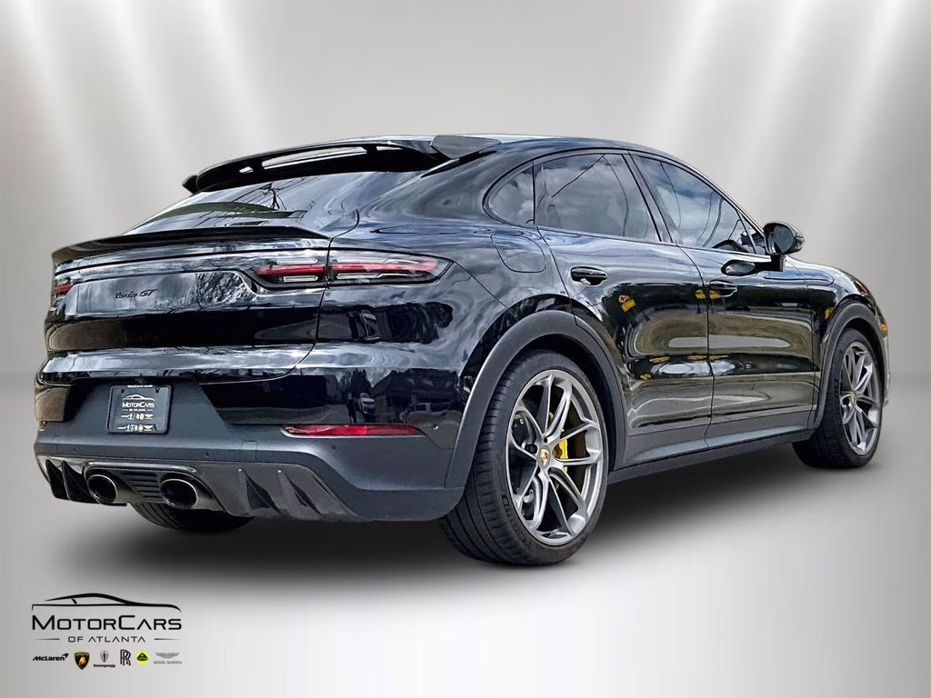 2022 Jet Black Metallic Porsche Cayenne Coupe Turbo GT AWD SUV