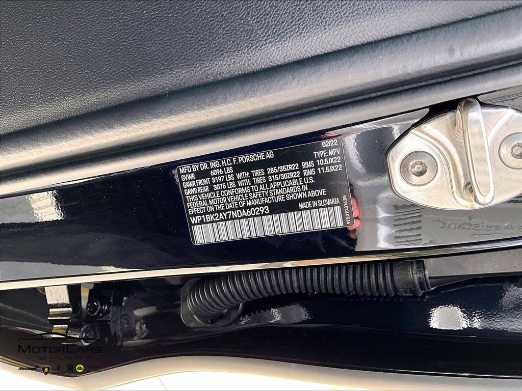 2022 Jet Black Metallic Porsche Cayenne Coupe Turbo GT AWD SUV