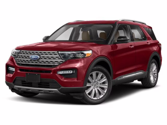 2020 Red Metallic Ford Explorer Limited 4X4 SUV