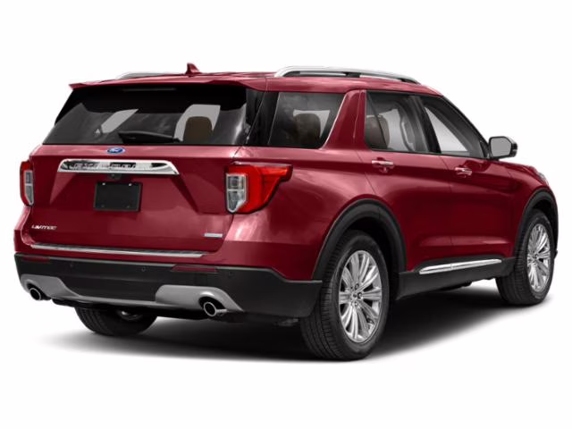 2020 Red Metallic Ford Explorer Limited 4X4 SUV