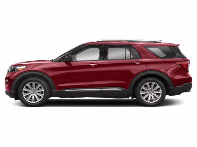 2020 Red Metallic Ford Explorer Limited 4X4 SUV