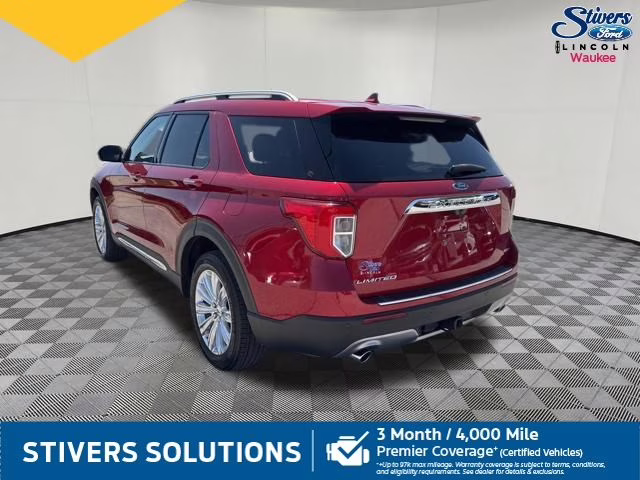 2020 Red Metallic Ford Explorer Limited 4X4 SUV