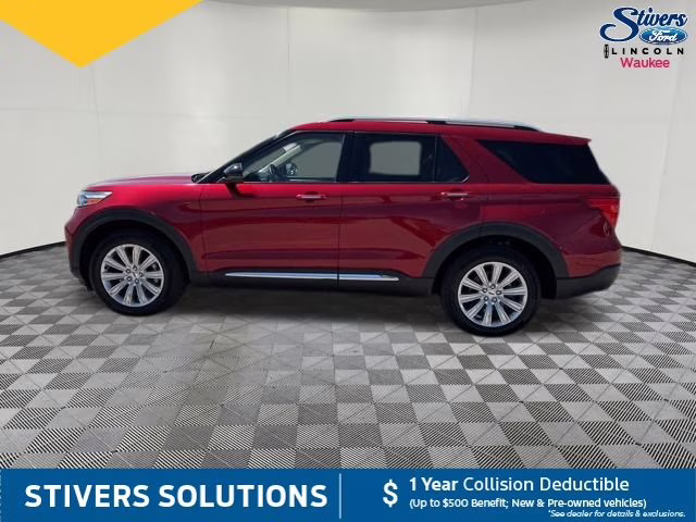 2020 Red Metallic Ford Explorer Limited 4X4 SUV