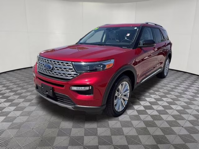 2020 Red Metallic Ford Explorer Limited 4X4 SUV