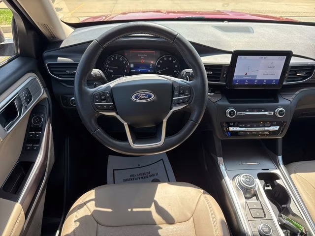 2020 Red Metallic Ford Explorer Limited 4X4 SUV
