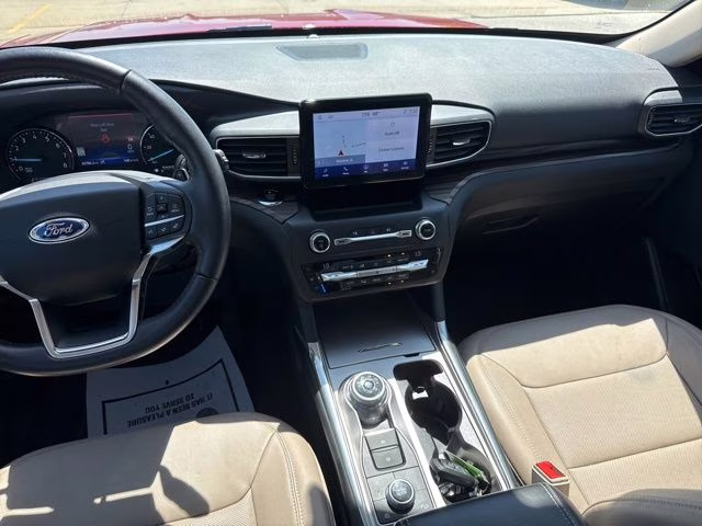 2020 Red Metallic Ford Explorer Limited 4X4 SUV