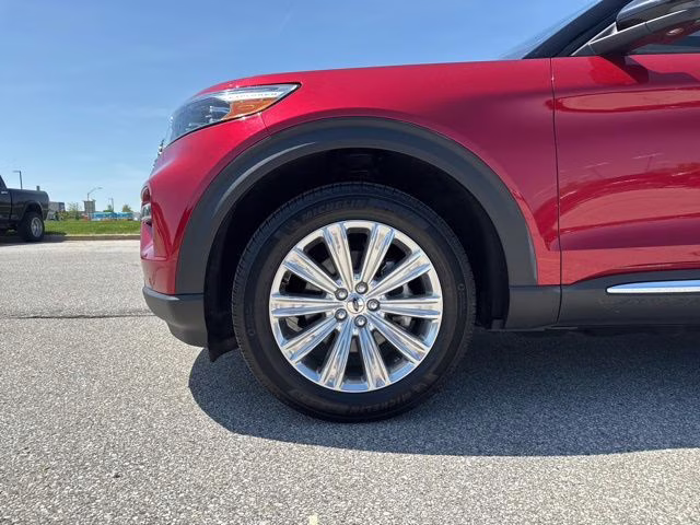 2020 Red Metallic Ford Explorer Limited 4X4 SUV
