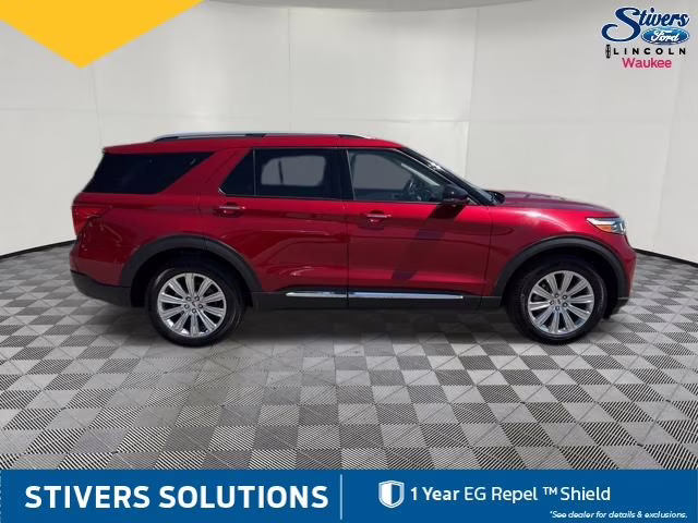 2020 Red Metallic Ford Explorer Limited 4X4 SUV