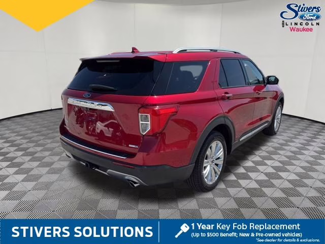 2020 Red Metallic Ford Explorer Limited 4X4 SUV