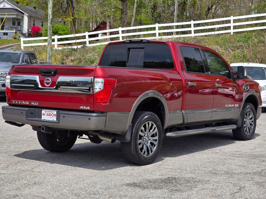 2019 Cayenne Red Metallic Nissan Titan XD Platinum Reserve 4X4 Truck