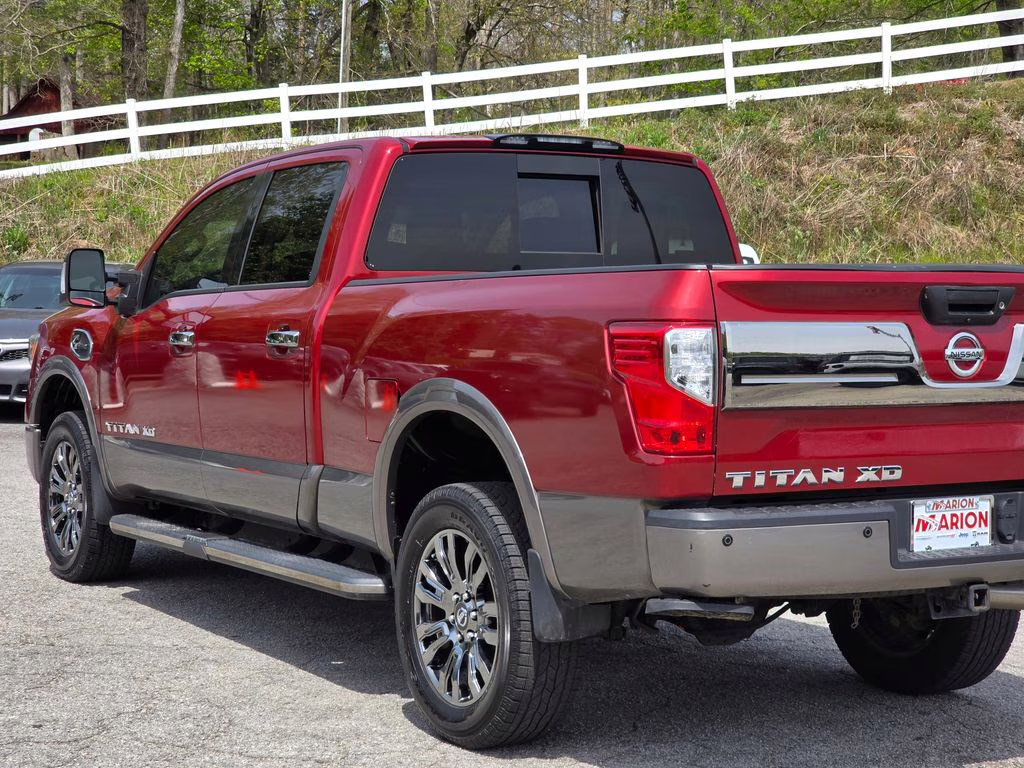 2019 Cayenne Red Metallic Nissan Titan XD Platinum Reserve 4X4 Truck