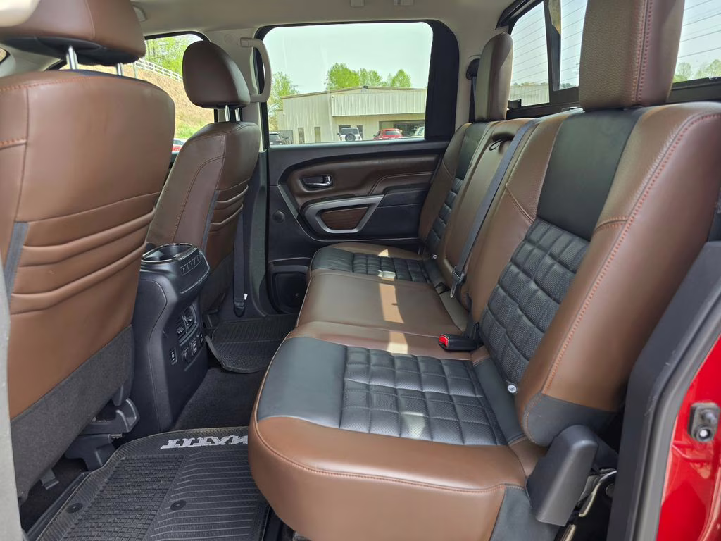 2019 Cayenne Red Metallic Nissan Titan XD Platinum Reserve 4X4 Truck