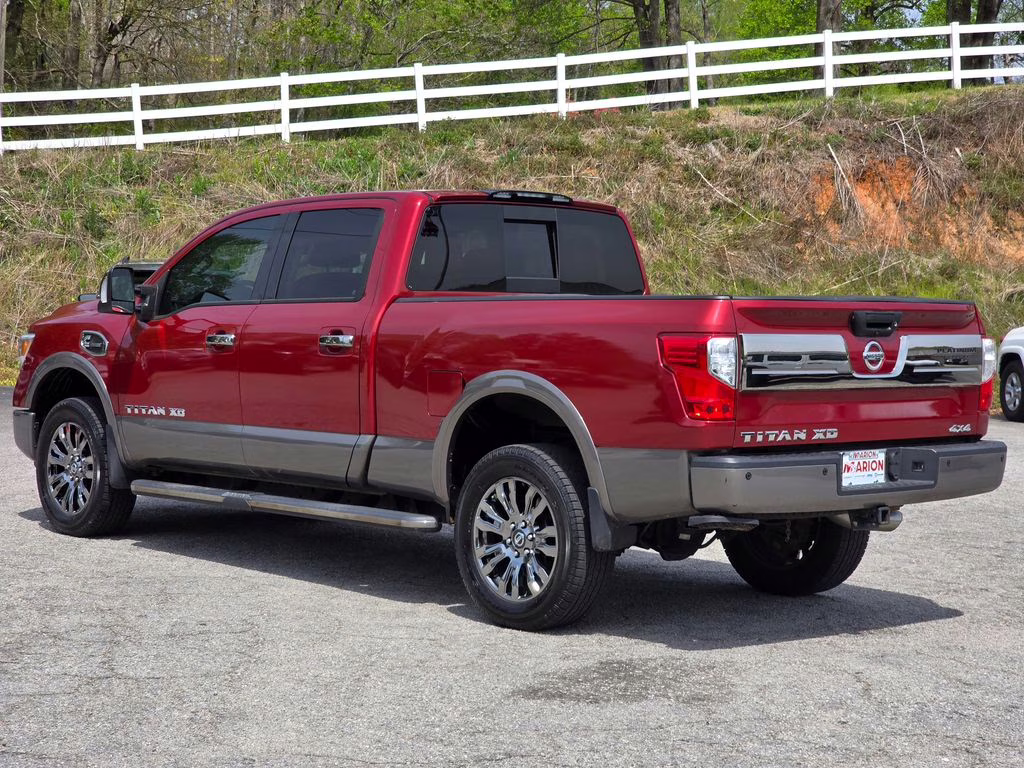 2019 Cayenne Red Metallic Nissan Titan XD Platinum Reserve 4X4 Truck