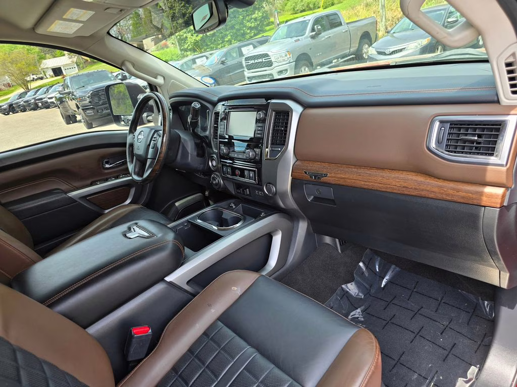 2019 Cayenne Red Metallic Nissan Titan XD Platinum Reserve 4X4 Truck