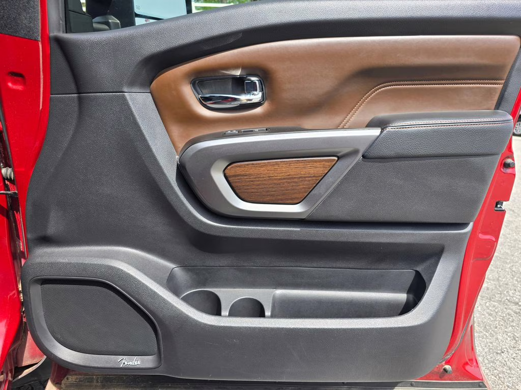 2019 Cayenne Red Metallic Nissan Titan XD Platinum Reserve 4X4 Truck