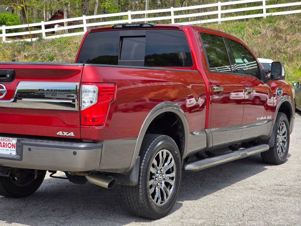 2019 Cayenne Red Metallic Nissan Titan XD Platinum Reserve 4X4 Truck