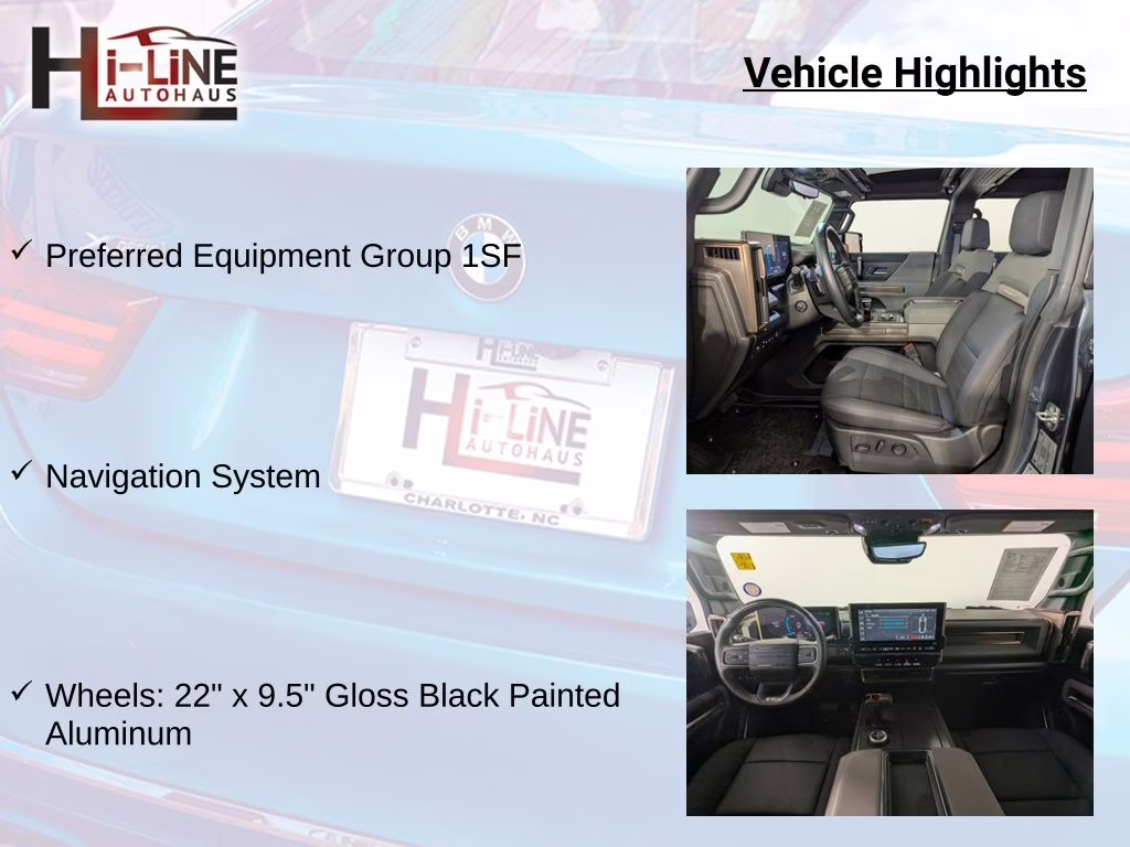 2025 Graphite Blue Metallic GMC HUMMER EV SUV 2X 4X4 SUV