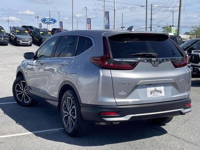 2020 Lunar Silver Metallic Honda CR-V EX AWD SUV
