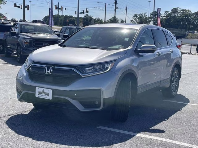 2020 Lunar Silver Metallic Honda CR-V EX AWD SUV
