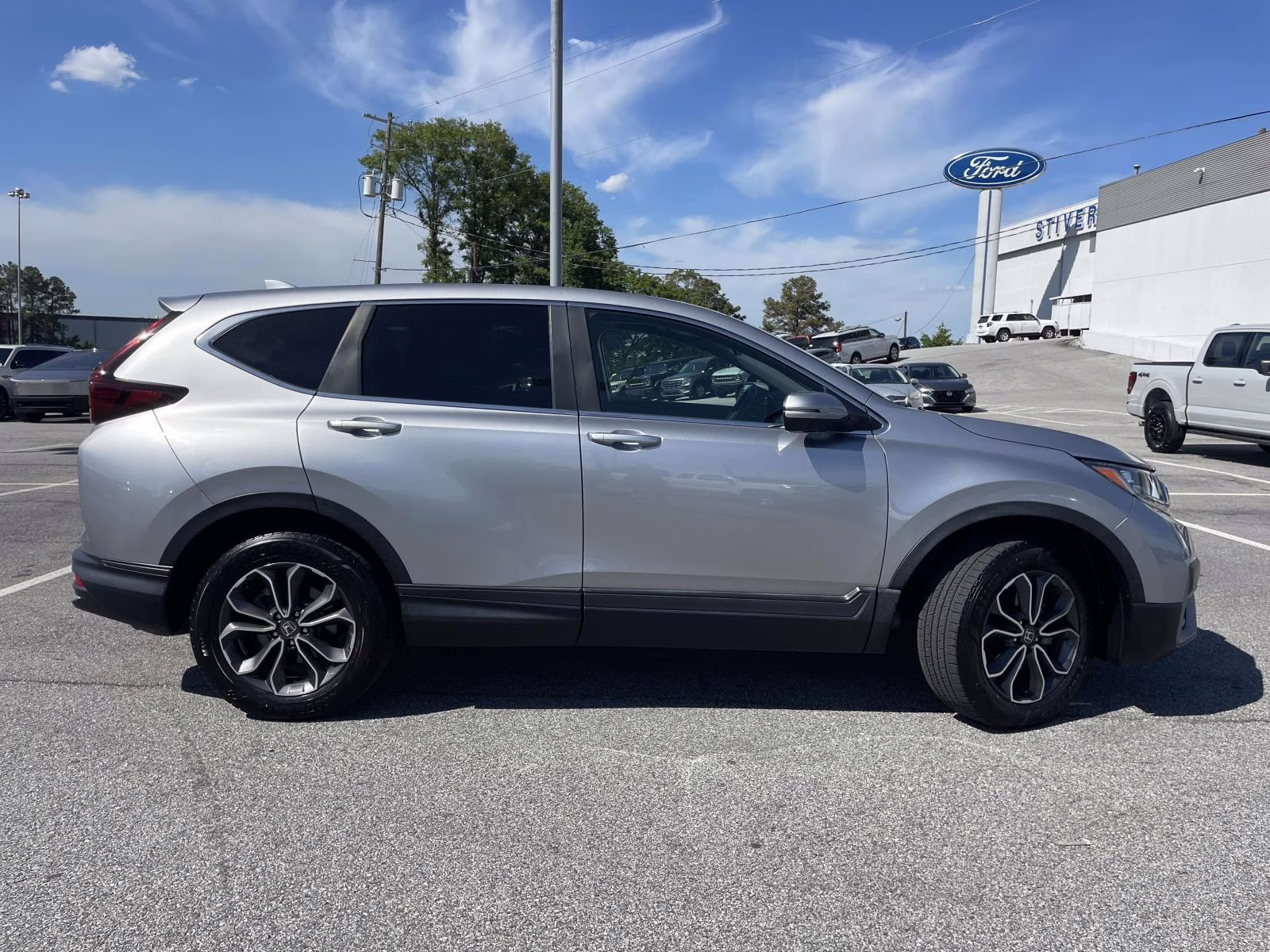2020 Lunar Silver Metallic Honda CR-V EX AWD SUV