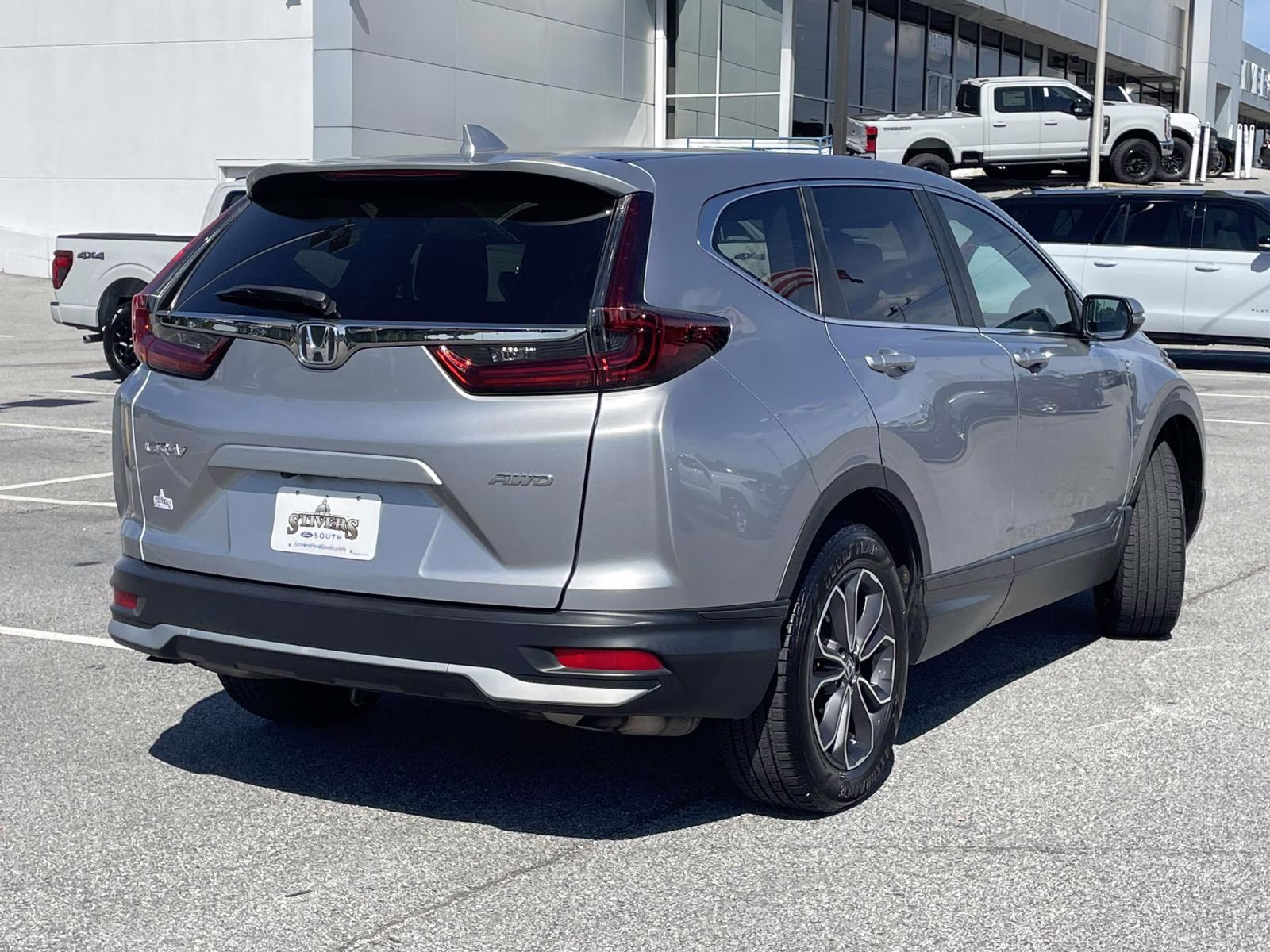 2020 Lunar Silver Metallic Honda CR-V EX AWD SUV