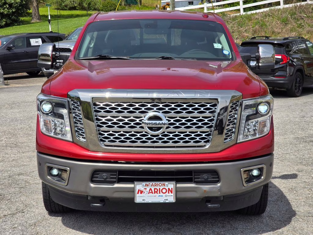 2019 Cayenne Red Metallic Nissan Titan XD Platinum Reserve 4X4 Truck