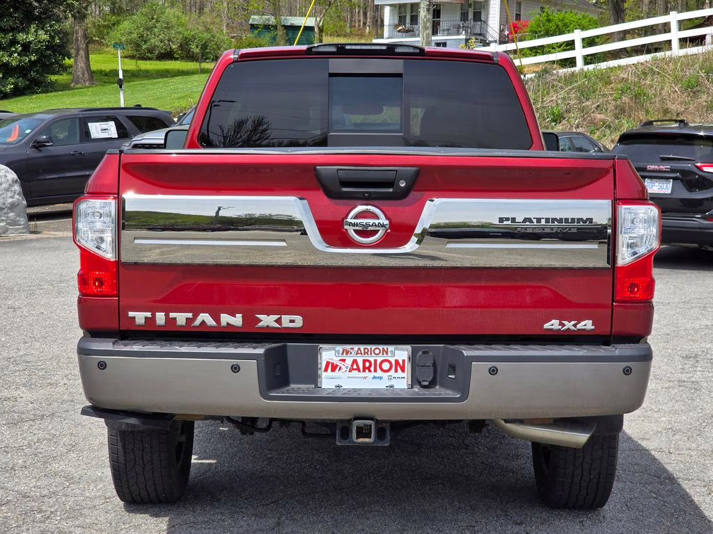 2019 Cayenne Red Metallic Nissan Titan XD Platinum Reserve 4X4 Truck