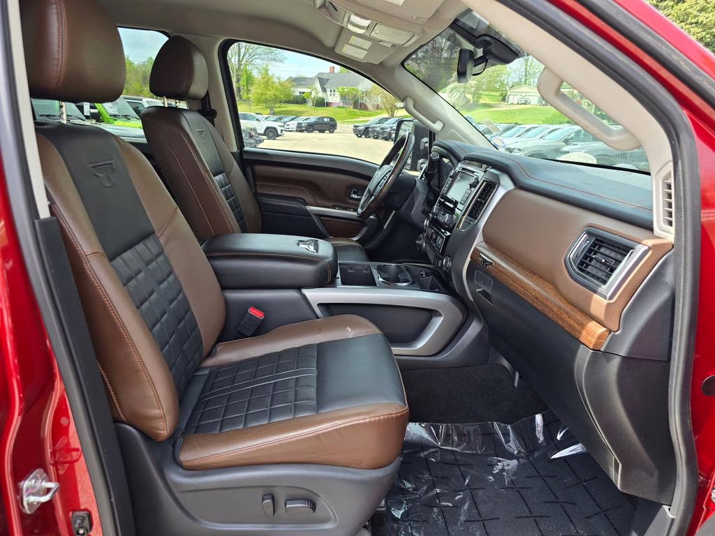 2019 Cayenne Red Metallic Nissan Titan XD Platinum Reserve 4X4 Truck