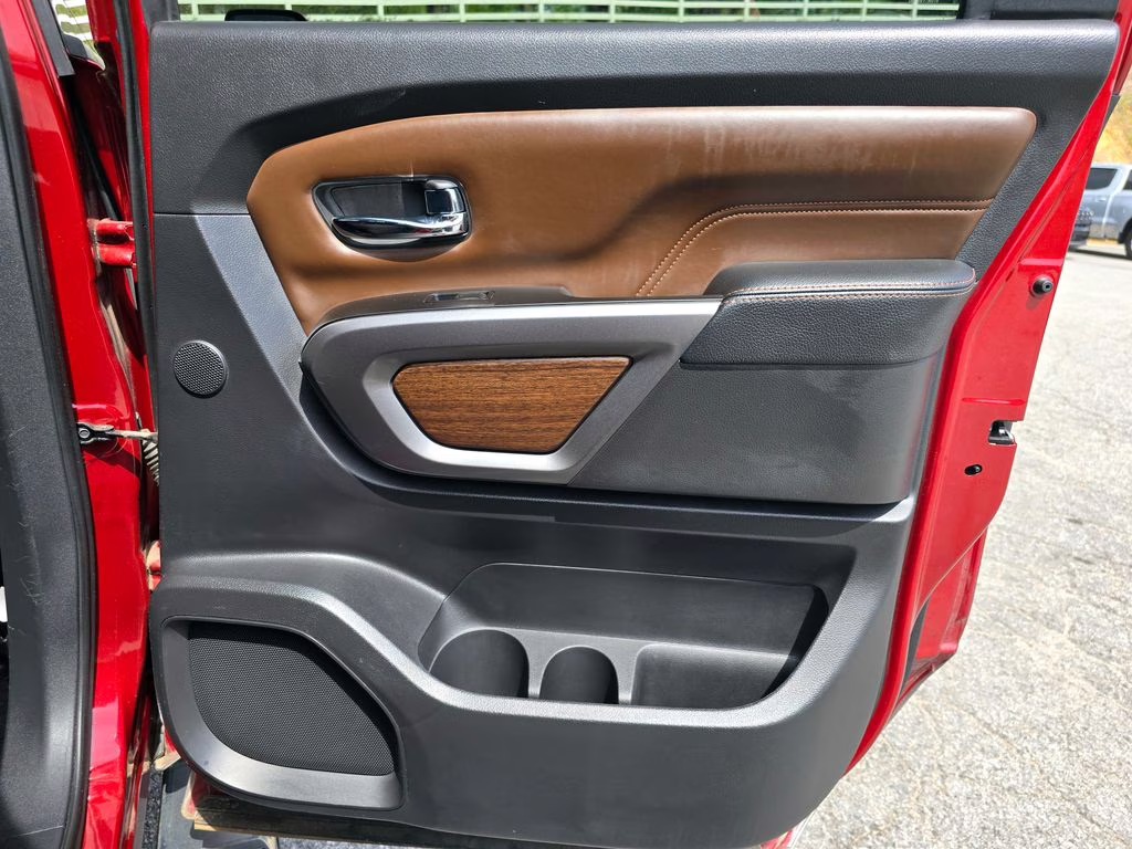 2019 Cayenne Red Metallic Nissan Titan XD Platinum Reserve 4X4 Truck