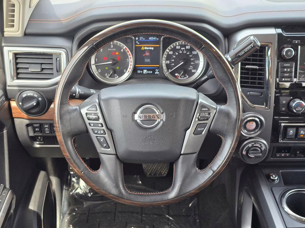 2019 Cayenne Red Metallic Nissan Titan XD Platinum Reserve 4X4 Truck