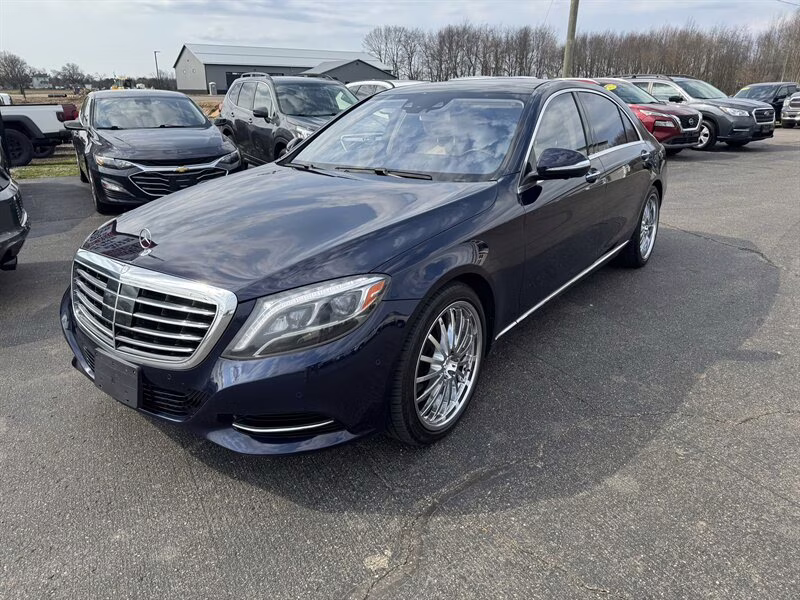 2015 Anthracite Blue Metallic Mercedes-Benz S 550 4MATIC S 550 4MATIC AWD Sedan
