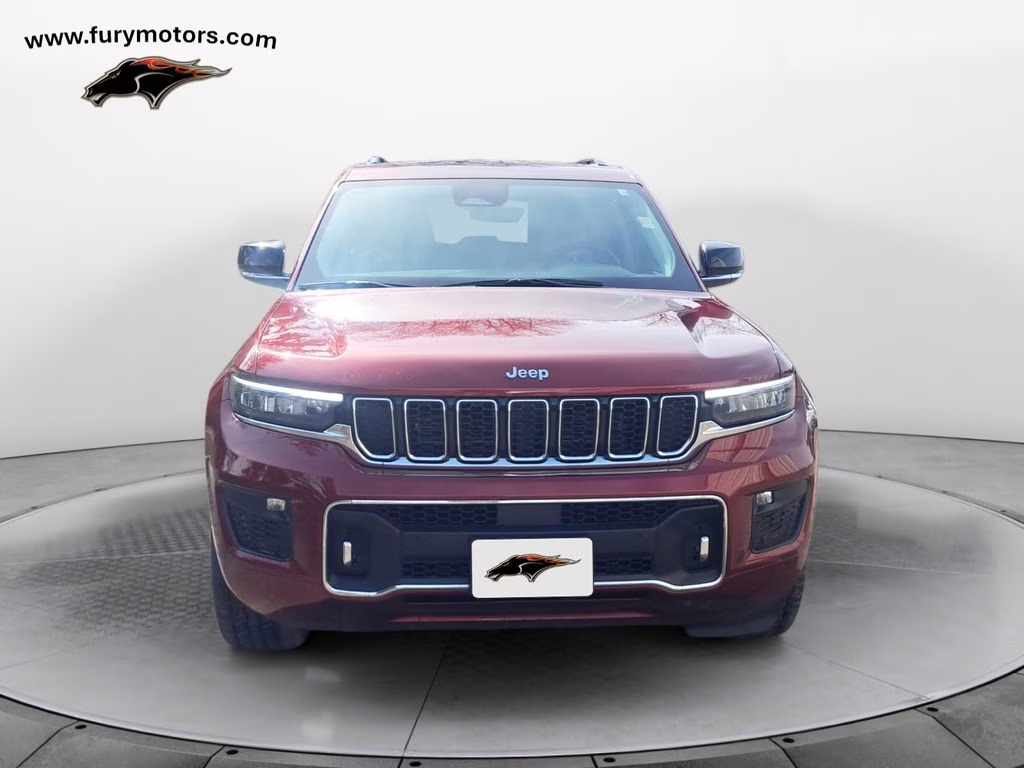 2023 Velvet Red Pearlcoat Jeep Grand Cherokee Overland w/Rear Seat Video Pkg 4X4 SUV