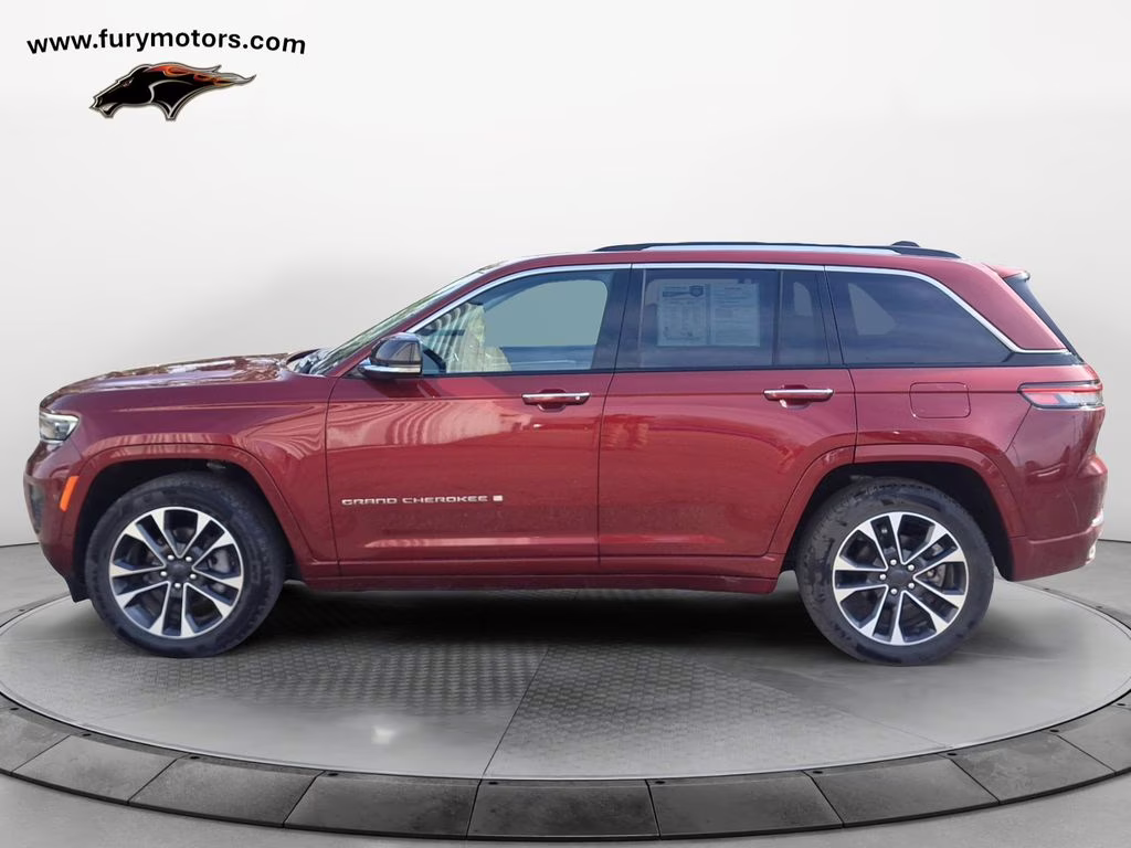 2023 Velvet Red Pearlcoat Jeep Grand Cherokee Overland w/Rear Seat Video Pkg 4X4 SUV