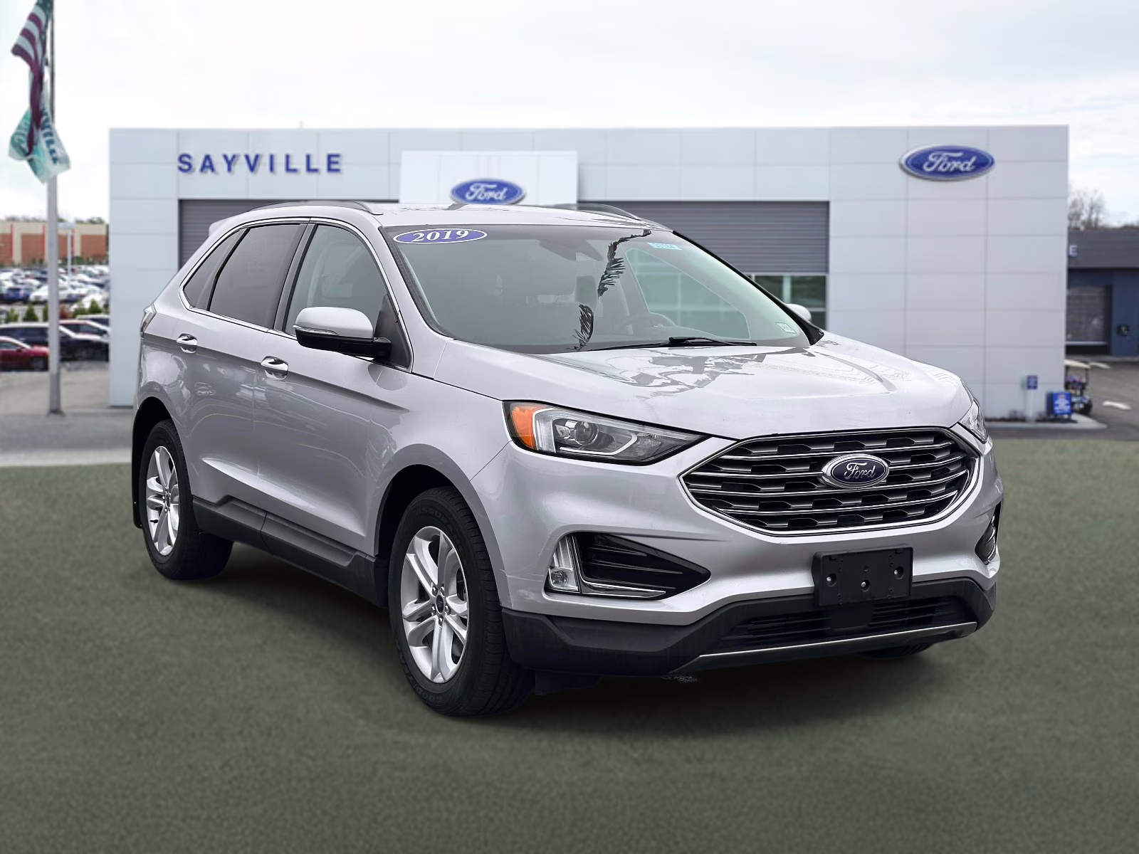 2019 Ingot Silver Metallic Ford Edge SEL AWD AWD SUV