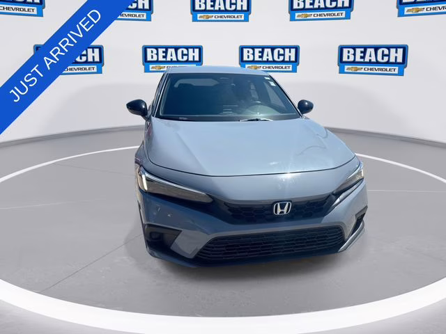 2024 Morning Mist Metallic Honda Civic Sport FWD Hatchback