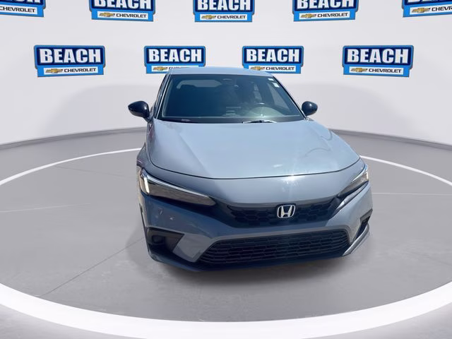 2024 Morning Mist Metallic Honda Civic Sport FWD Hatchback
