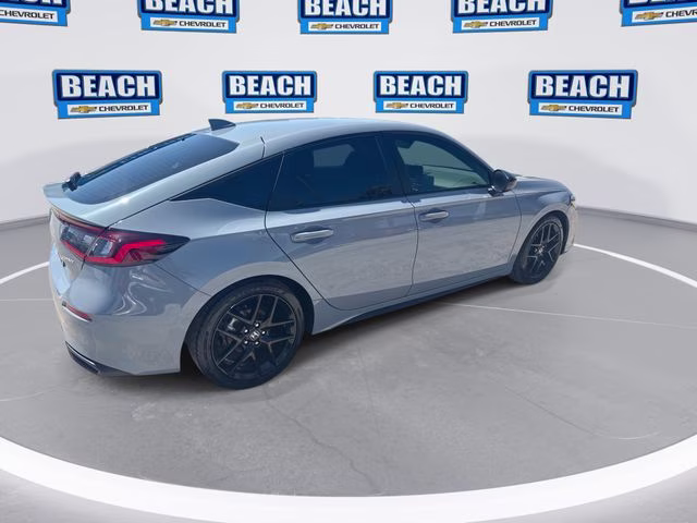 2024 Morning Mist Metallic Honda Civic Sport FWD Hatchback
