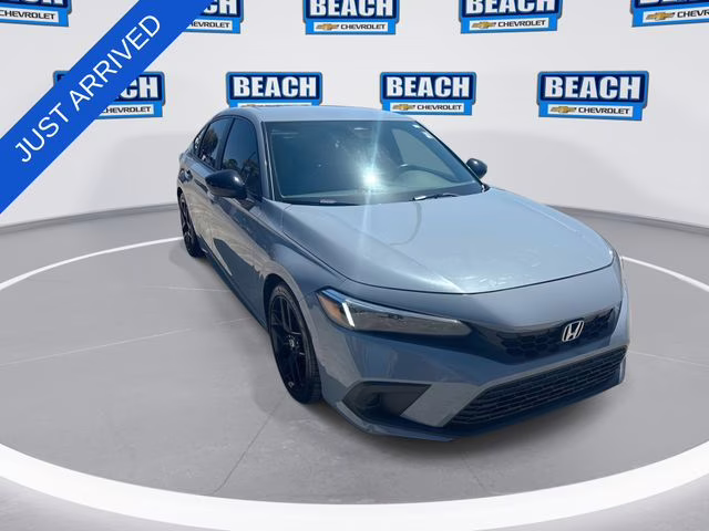 2024 Morning Mist Metallic Honda Civic Sport FWD Hatchback