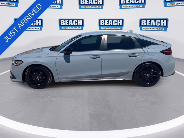 2024 Morning Mist Metallic Honda Civic Sport FWD Hatchback