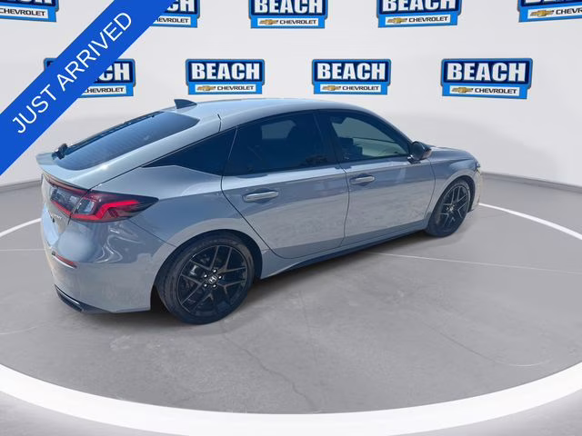 2024 Morning Mist Metallic Honda Civic Sport FWD Hatchback