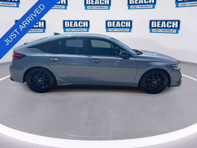 2024 Morning Mist Metallic Honda Civic Sport FWD Hatchback