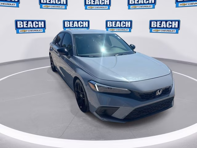 2024 Morning Mist Metallic Honda Civic Sport FWD Hatchback