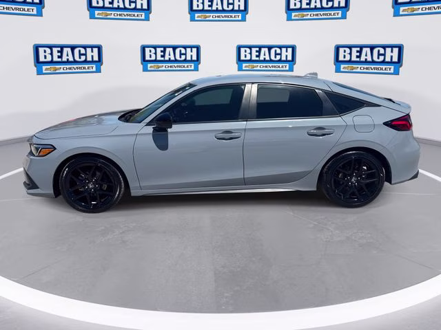 2024 Morning Mist Metallic Honda Civic Sport FWD Hatchback
