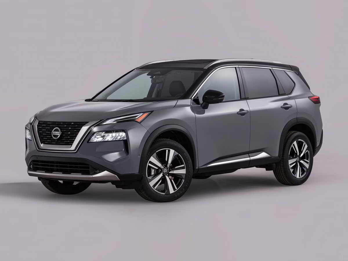 2023 Glacier White Nissan Rogue S FWD SUV